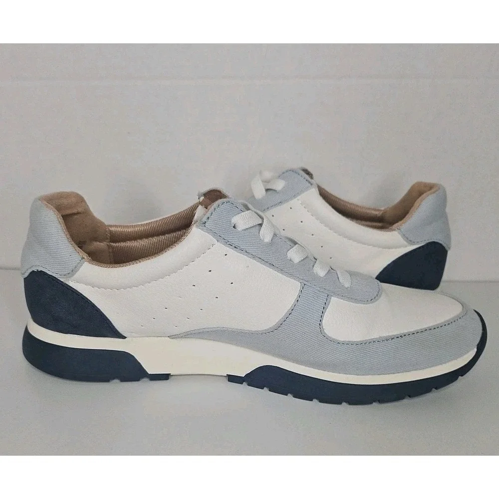 Life Stride Soft System Women's Walking Sneakers Shoes White Blue Size 9M Arch S